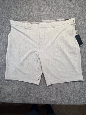 Walter Hagen Perfect 11 Golf Shorts NWT Big Tall W50 Flat Front HydroDri Gray